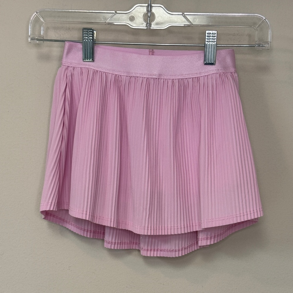 all in motion: Girls' Pink Pleated Active Skort, Size S (6/7)